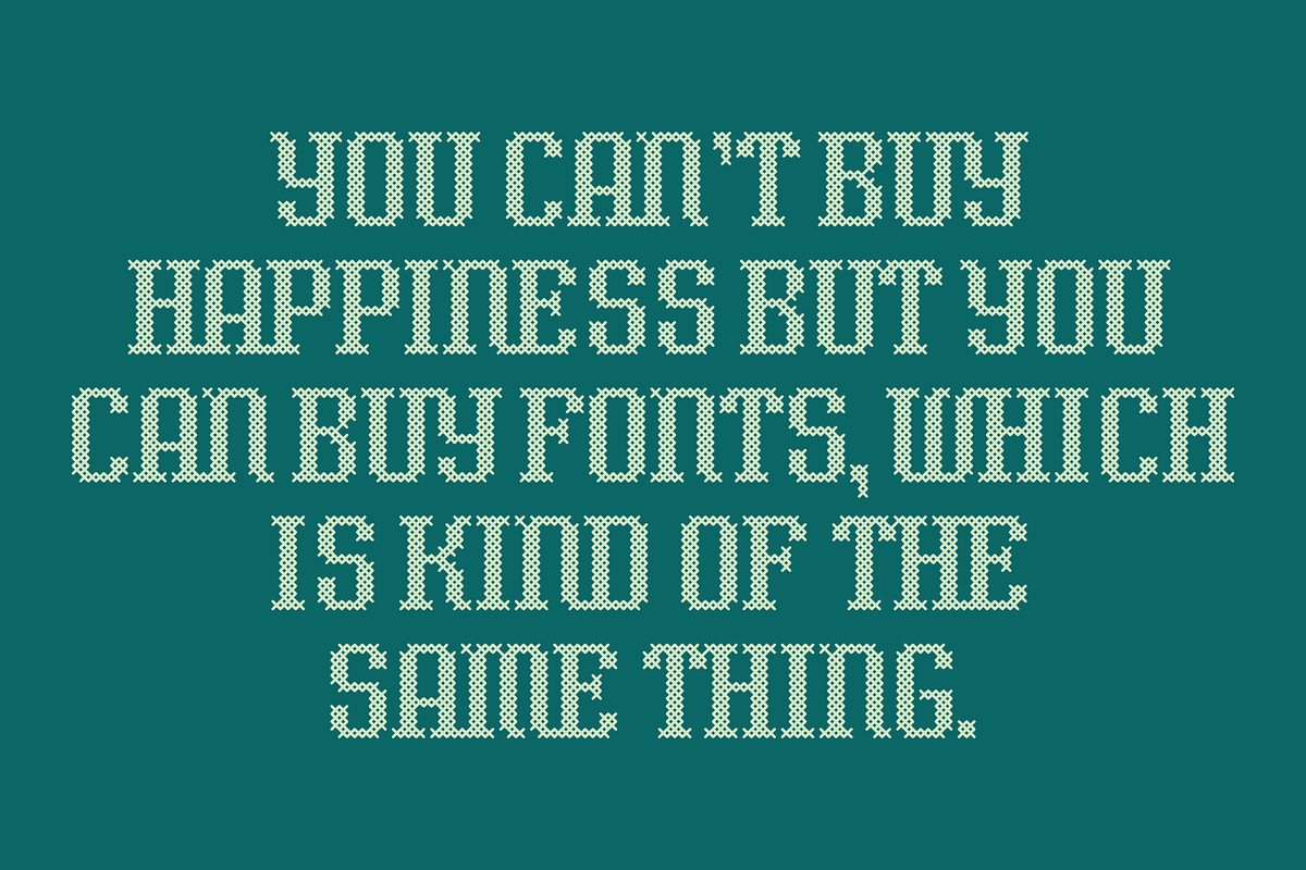 Cross Stitch Classic Font, a Font by GG Design (Photo 10 of 10)