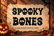 Spooky Bones - Halloween Font, a Symbol Font by AnningArts (Thumbnail 1 of 7)