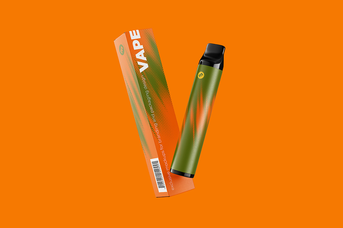 Vape E-liquid Device Mockup, a Packaging Mockup by easymock (Photo 6 of 10)
