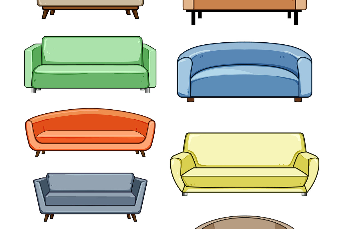 Different modern and classic sofas, an Object Graphic by pikepicture (Photo 3 of 3)