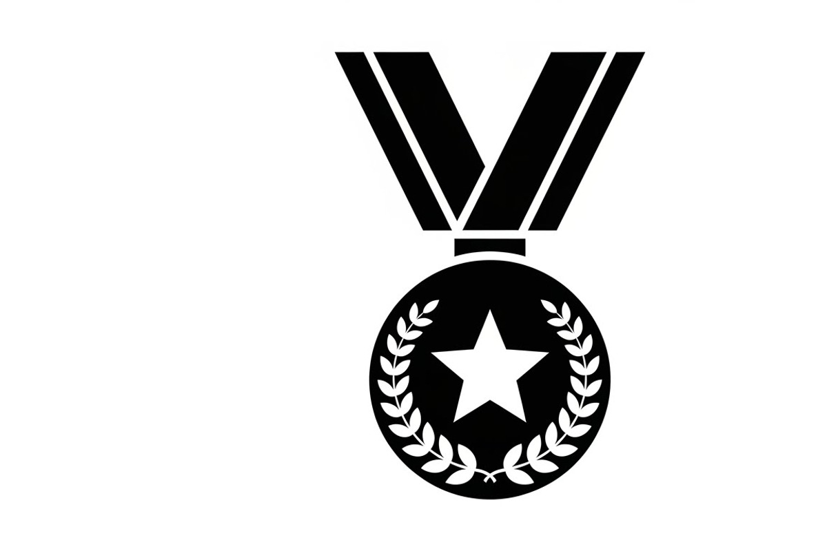 Modern medal icon vector logo design, an Illustration by Amazin_art (Photo 24 of 29)
