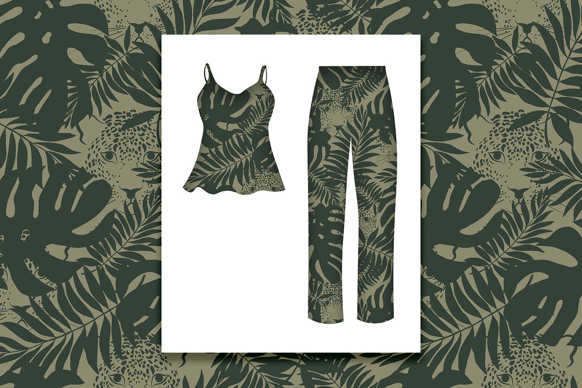Tropical Leopard Seamless Pattern, a Pattern Graphic by Oksana Dovhopol Art (Photo 17 of 25)