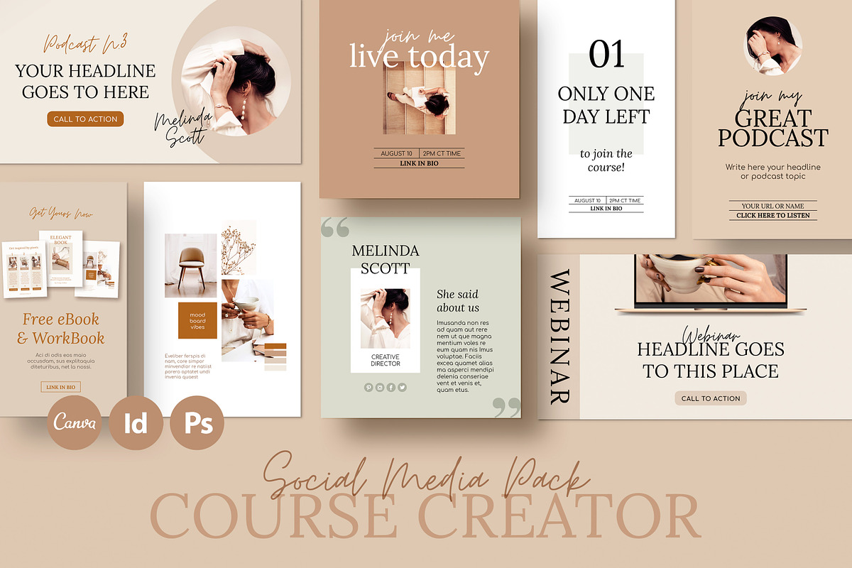 4 in 1 Course Creator Super Bundle E, a Magazine Template by Mirazz (Photo 37 of 48)