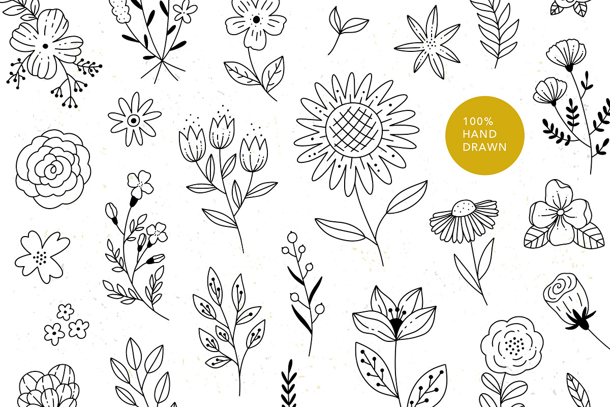 50+ Florals, a Decorative Illustration by Redchocolate (Photo 3 of 6)