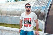 Men's T-Shirt Mock-Up, a Shirt Mockup by Freeman Studio (Thumbnail 9 of 20)