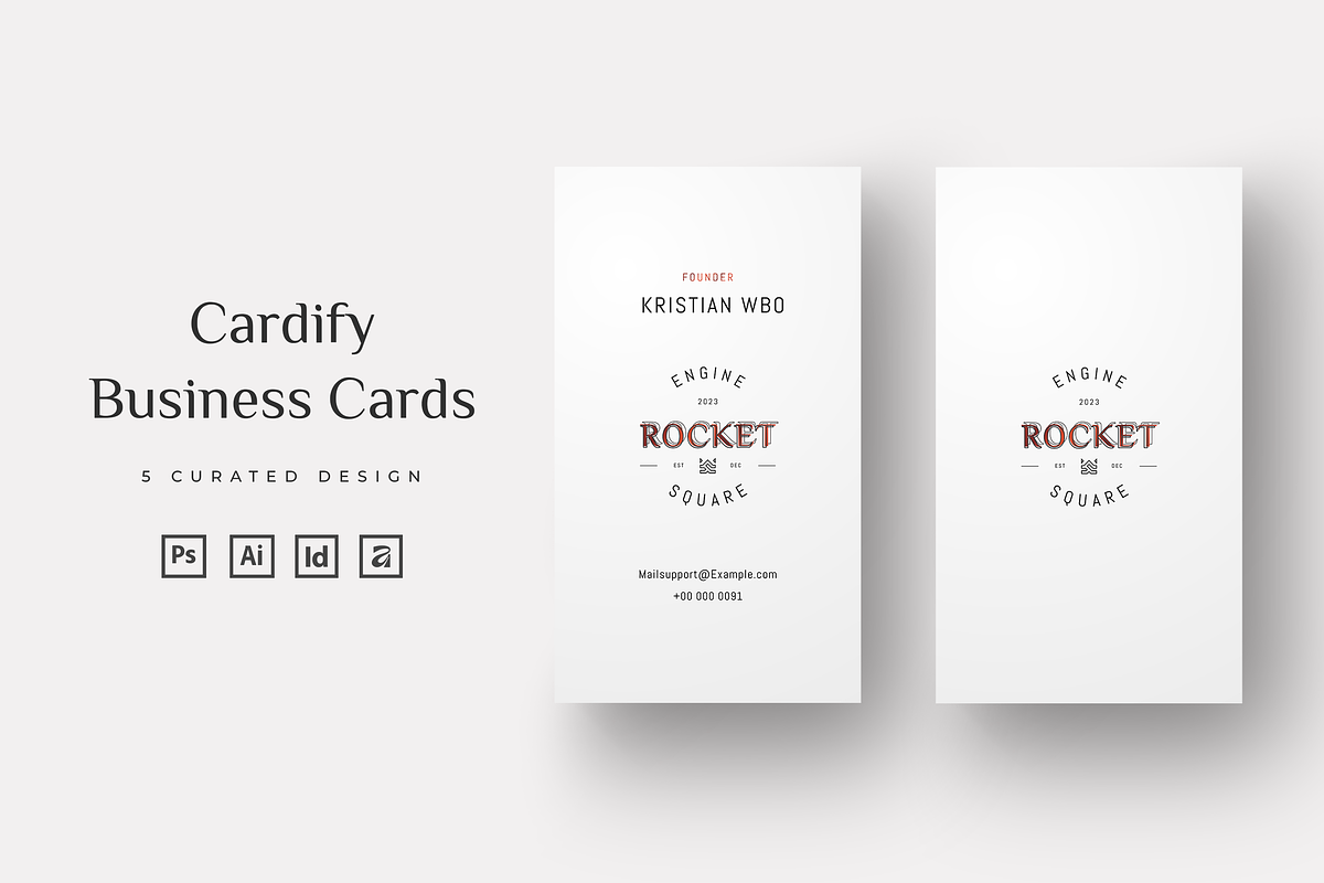 Cardify - Business Card Template, a Business Card Template by Ctrl space studio (Photo 1 of 9)