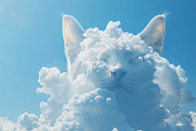 90 Clouds animals against a blue sky, an Animal Illustration by Handmadefont (Thumbnail 46 of 64)