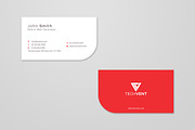 Simple Curve Business Card Template, a Business Card Template by Shahjhan (Thumbnail 1 of 2)