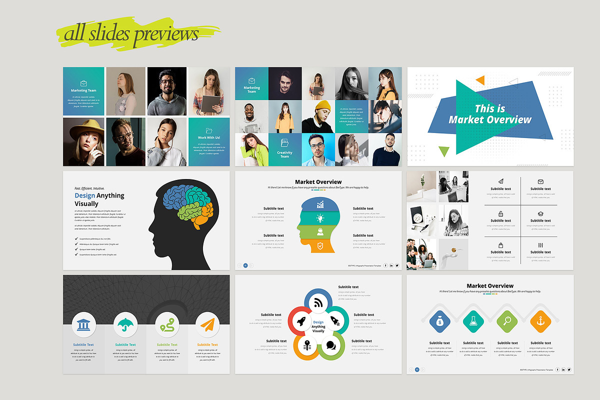 Bee-Type Corporate PowerPoint, a Presentation Template by WhiteGraphic (Photo 15 of 28)