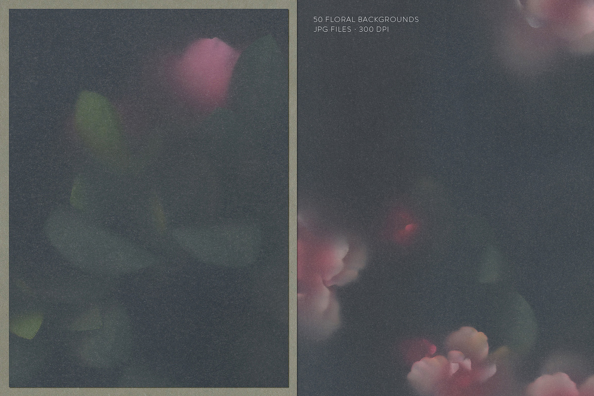 Nocturne in Bloom Floral Backgrounds, a Background Graphic by Dina Mae (Photo 3 of 10)