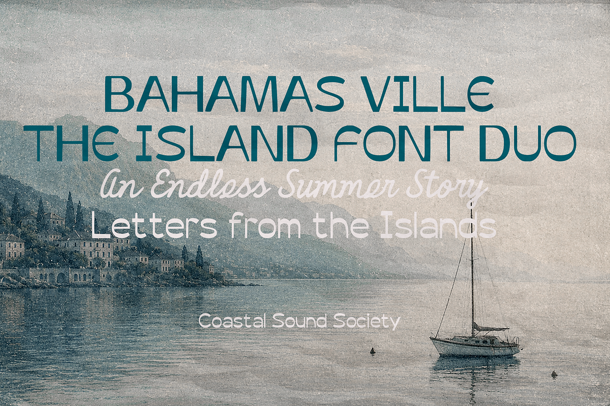 Bahamas Ville Retro Font Duo, a Handwritten Font by Sixtype (Photo 2 of 12)