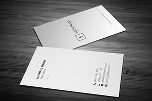 Minimal Vertical Business Cards