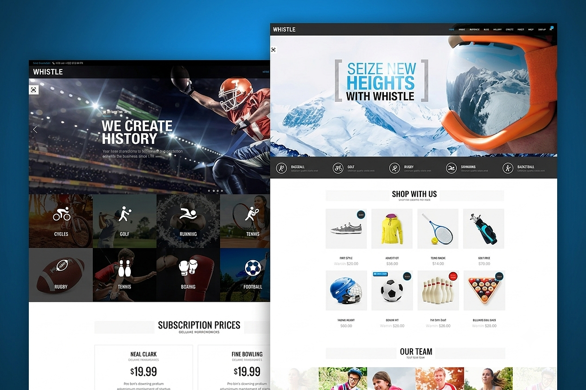 Whistle Sports Club WordPress Theme, a WordPress Template by ThemesRain (Photo 3 of 3)