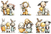 Whimsical Easter Clipart Png Bundle, an Illustration by Sublimation Artist (Thumbnail 4 of 7)