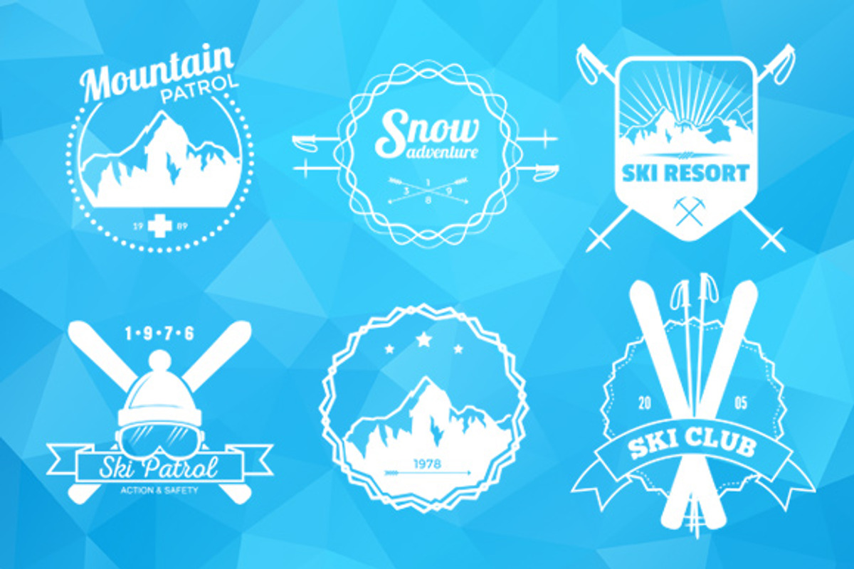 Ski Resort Emblems, an Illustration by Albert Does Stuff (Photo 2 of 2)