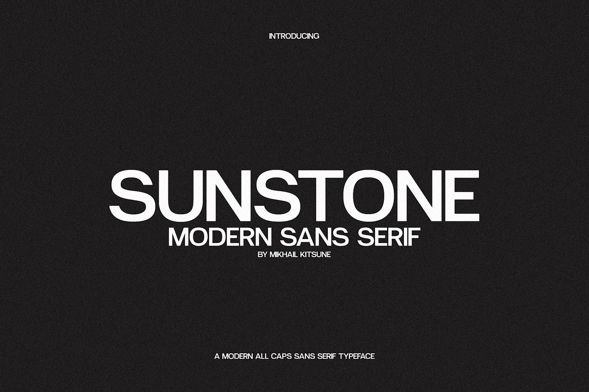 Sunstone - Modern Sans Serif, a Sans Serif Font by Mikhail Kitsune (Photo 6 of 8)