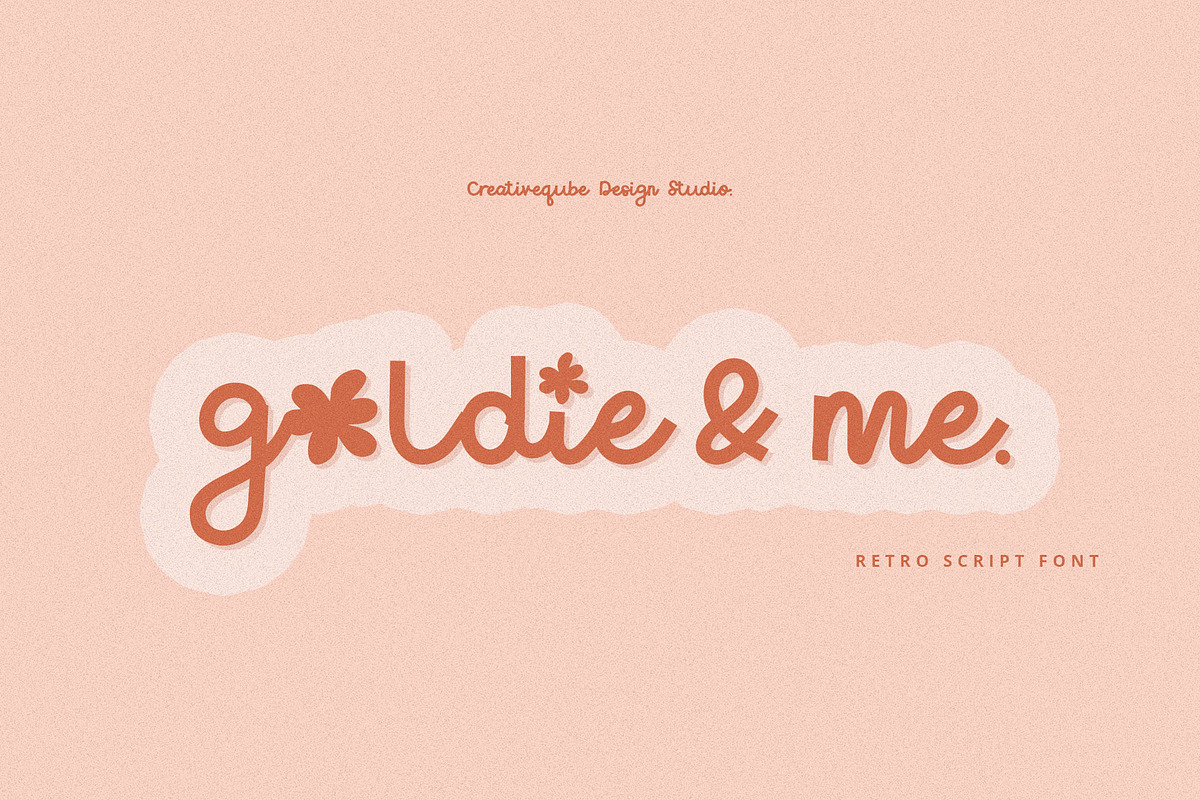 Goldie & Me Script Font, a Script Font by Creativeqube Design (Photo 1 of 6)