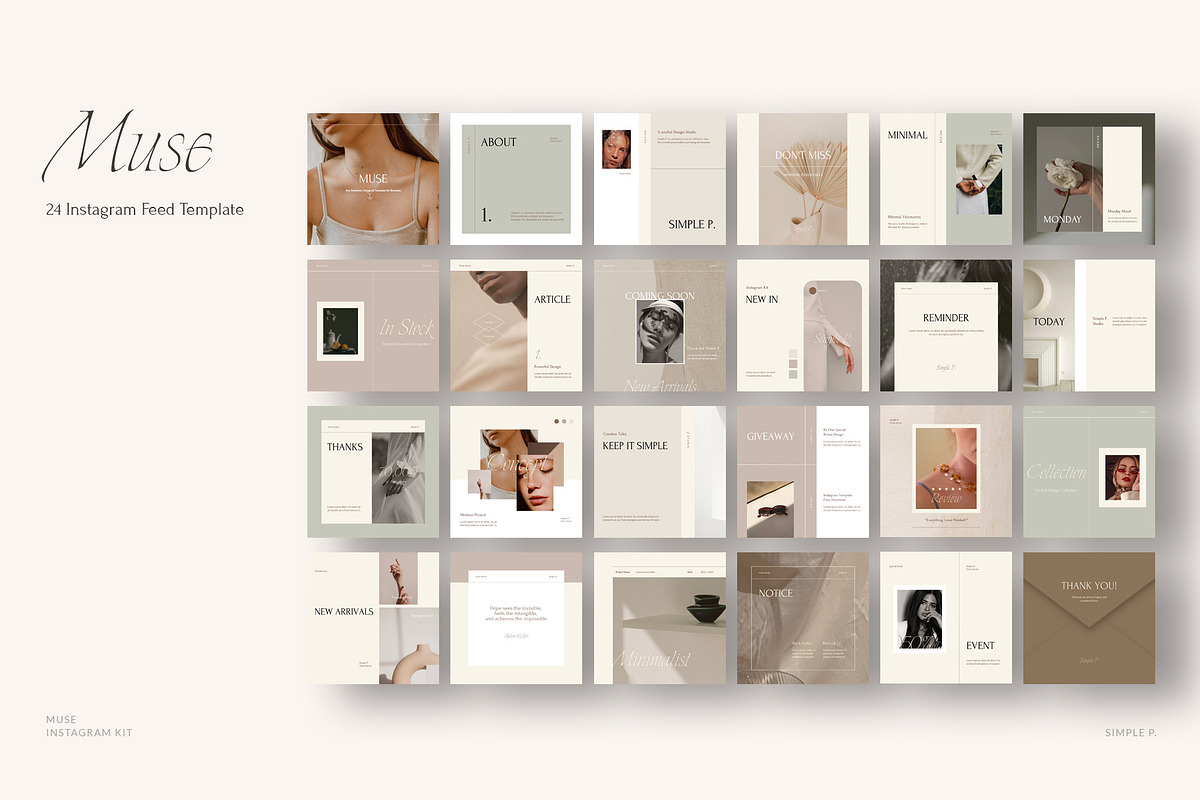 Muse Instagram Kit, a Social Media Template by Simple P. (Photo 6 of 6)