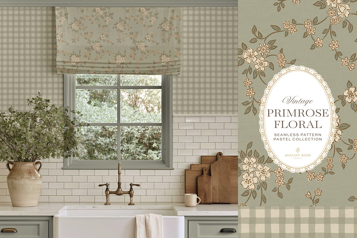 Vintage Ditsy Floral Pastel Patterns, a Pattern Graphic by Eclectic Anthology (Photo 7 of 13)