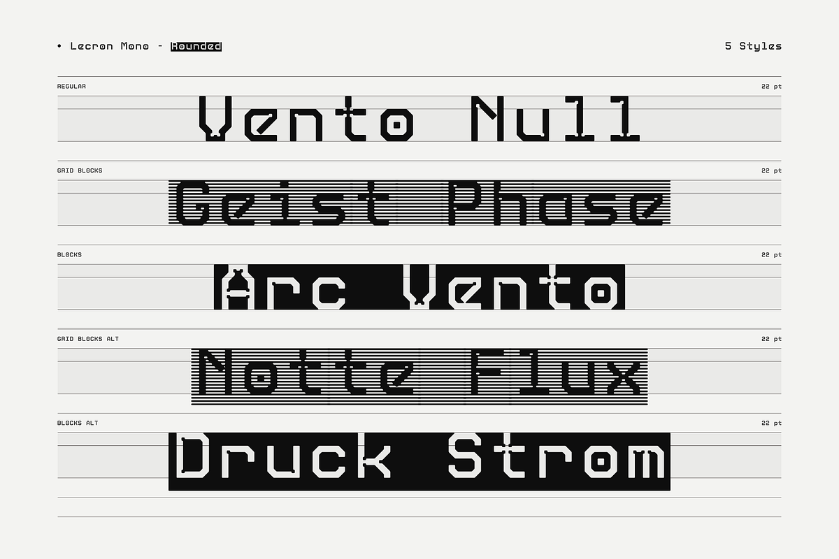 Lecron Mono, a Sans Serif Font by Sunny Side Type (Photo 6 of 13)
