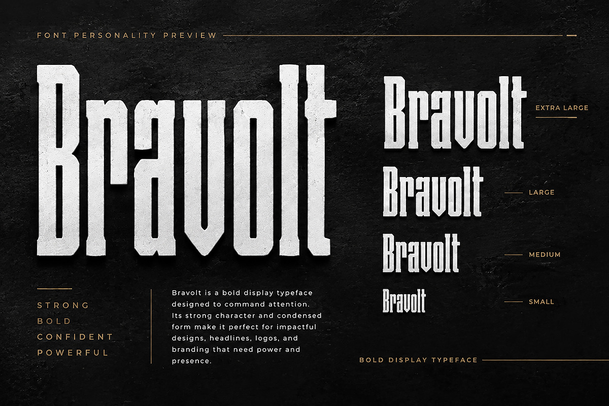 Bravolt, a Slab Serif Font by Wow Magic (Photo 3 of 5)