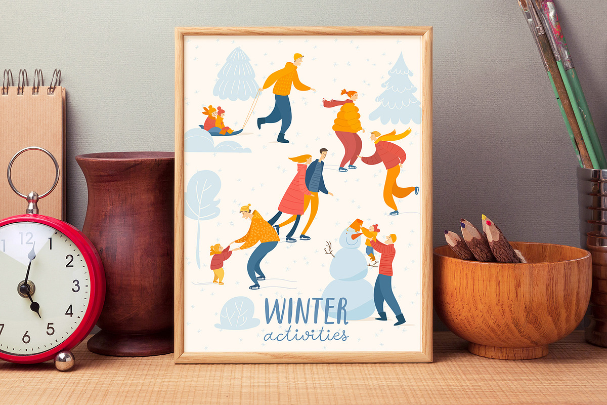 Christmas cards and posters, a Person Illustration by Giraffarte (Photo 5 of 6)