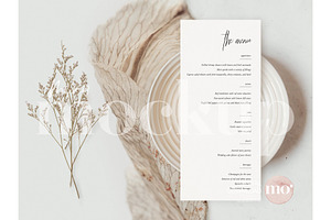 Wedding Menu Template