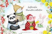 From Christmas to Easter Set, an Animal Illustration by Eva Katerina (Thumbnail 1 of 24)