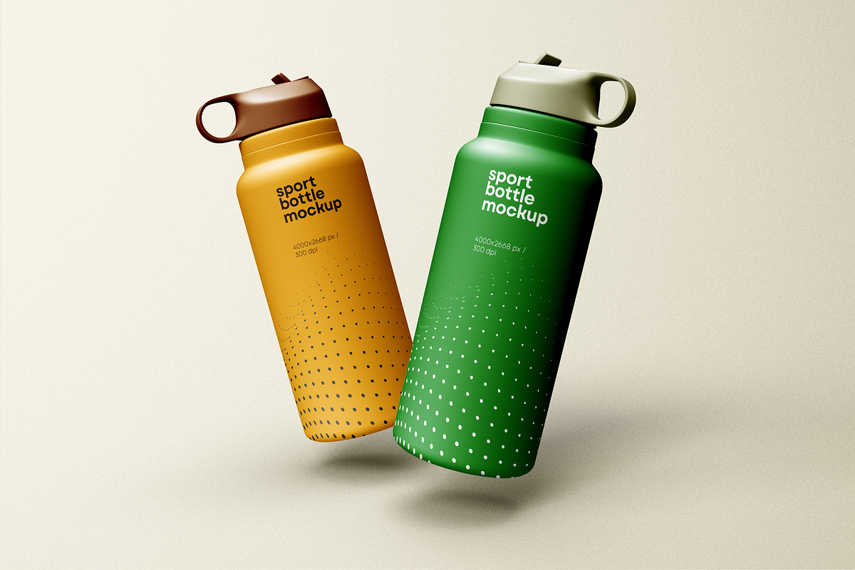Sport Water Bottle Mockup, a Packaging Mockup by dpi (Photo 5 of 8)