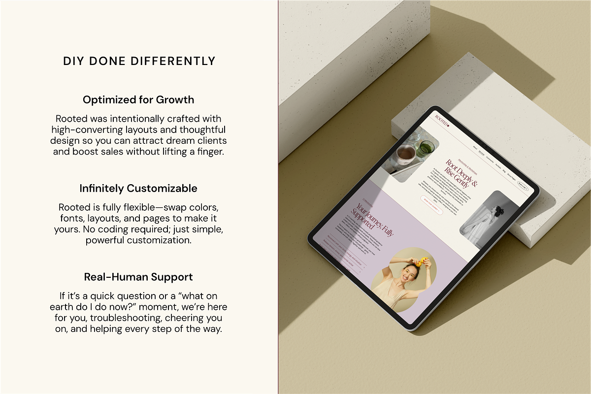 Rooted Squarespace 7.1 Template, a Squarespace Template by Studio Heythere (Photo 5 of 8)