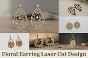 Floral Charm Earring Files, a Graphic by musafir_fashion (Thumbnail 1 of 11)