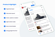 Kabar - News app UI Kit, an UI Kit Template by Creative Perspective (Thumbnail 2 of 6)