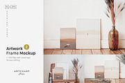 Artwork Canvases Mockup, a Print Template by Artcoast Studio (Thumbnail 1 of 6)