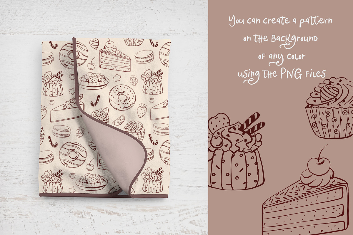 SALE! Cakes & Chocolate Collection, a Decorative Illustration by Irina Diasli (Photo 11 of 14)