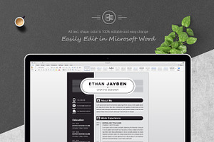 Black & White Resume Template