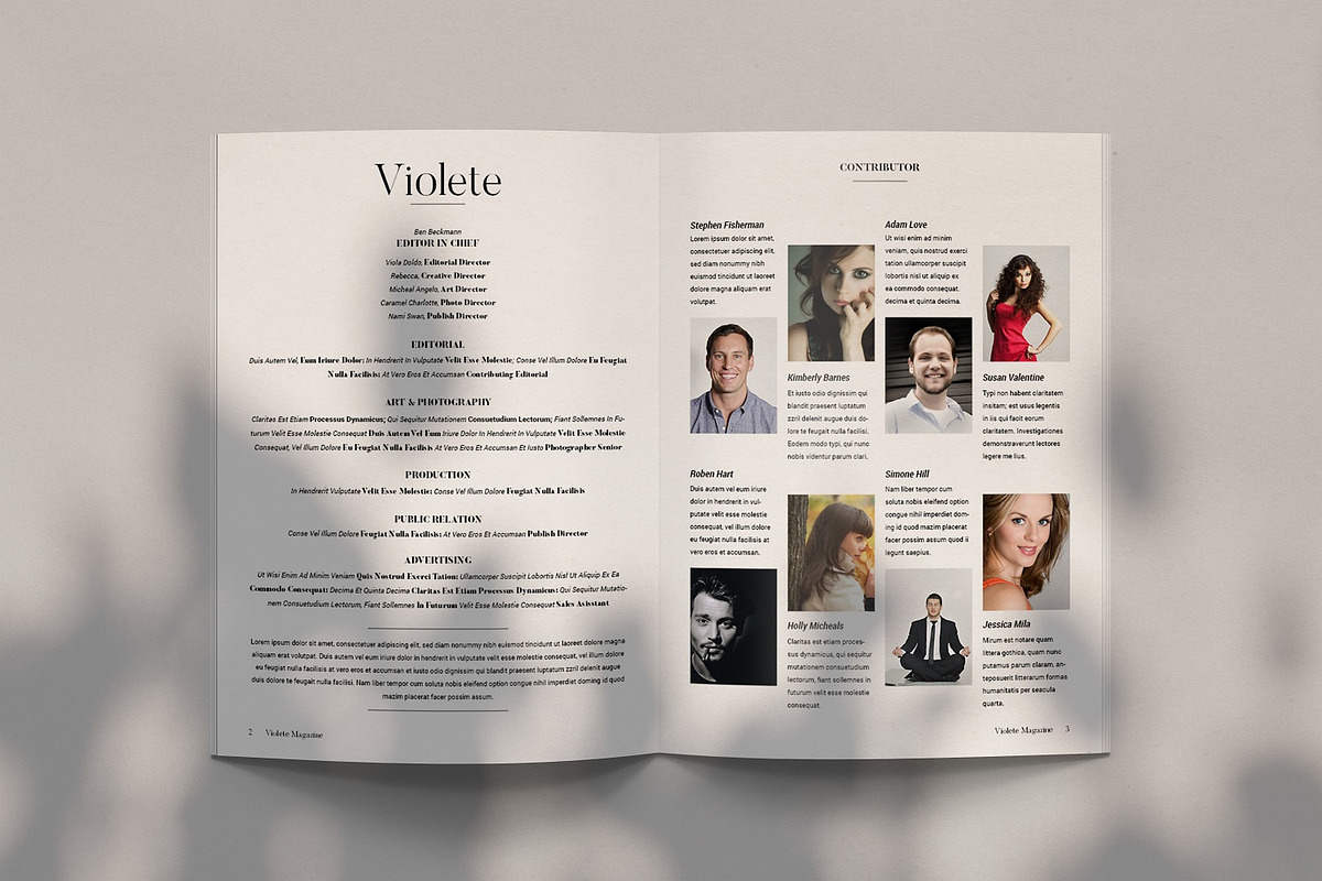 Violete Magazine, a Magazine Template by Bokuto (Photo 2 of 8)