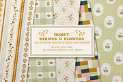 Sripes, plaids and floral patterns, a Pattern Graphic by Cozy pattern shop (Thumbnail 1 of 10)