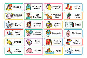 Kids Chores Clipart Collection