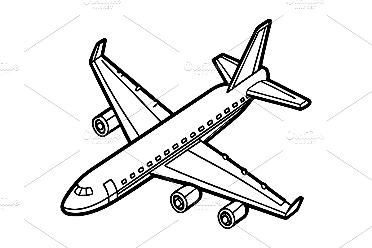 Airplane, an Illustration by Mark1987