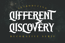 Different Discovery Font