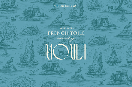 Hand Drawn French Toile