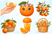 Watercolor Oranges Clipart, an Illustration by Craft Nest (Thumbnail 4 of 6)