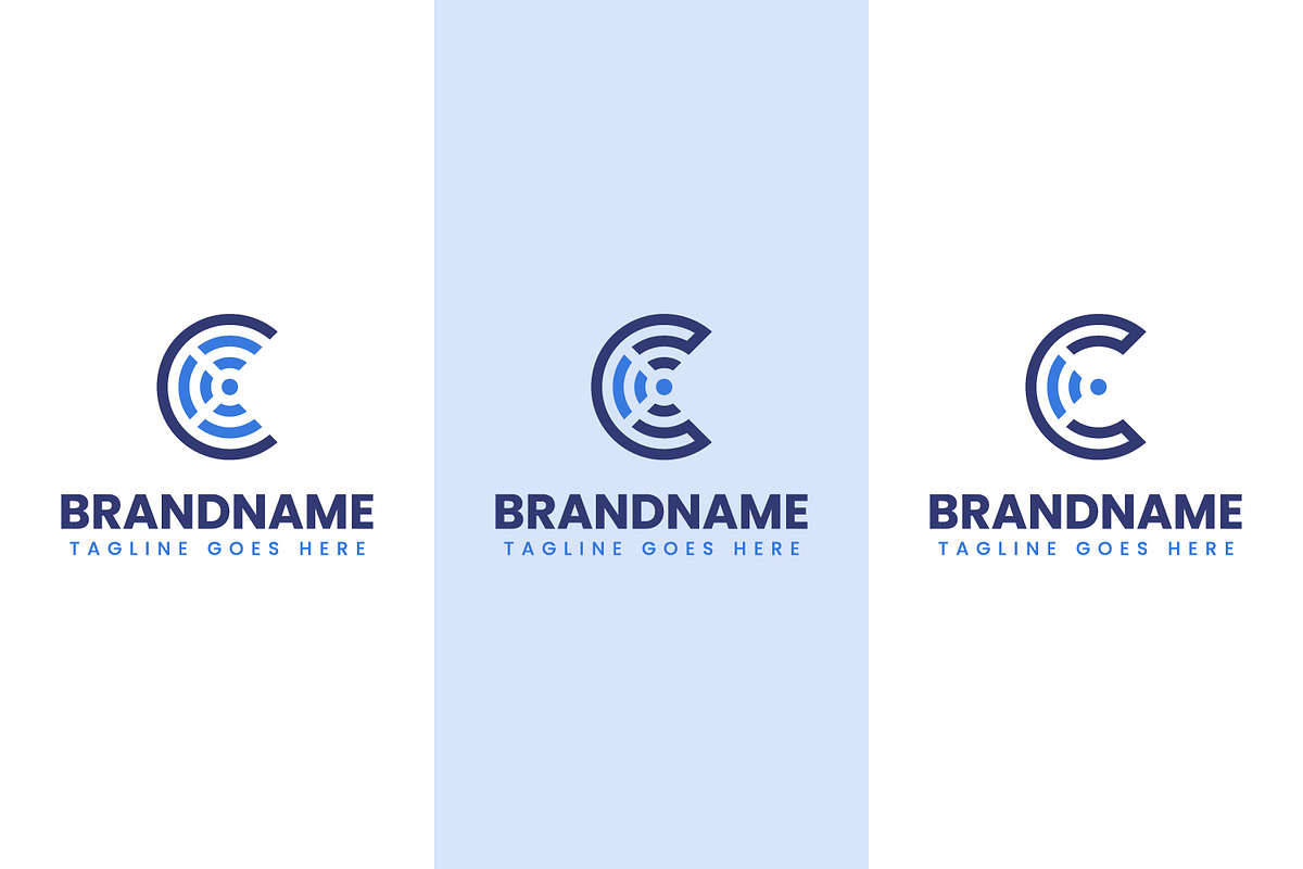 Letter C Connection Logo Set, a Branding & Logo Template by Pray Art Design Studio