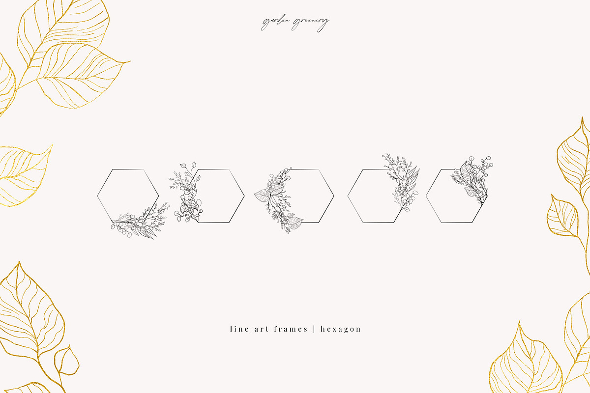 Line Art & Watercolour Greenery, an Illustration by January Bloom (Photo 15 of 22)
