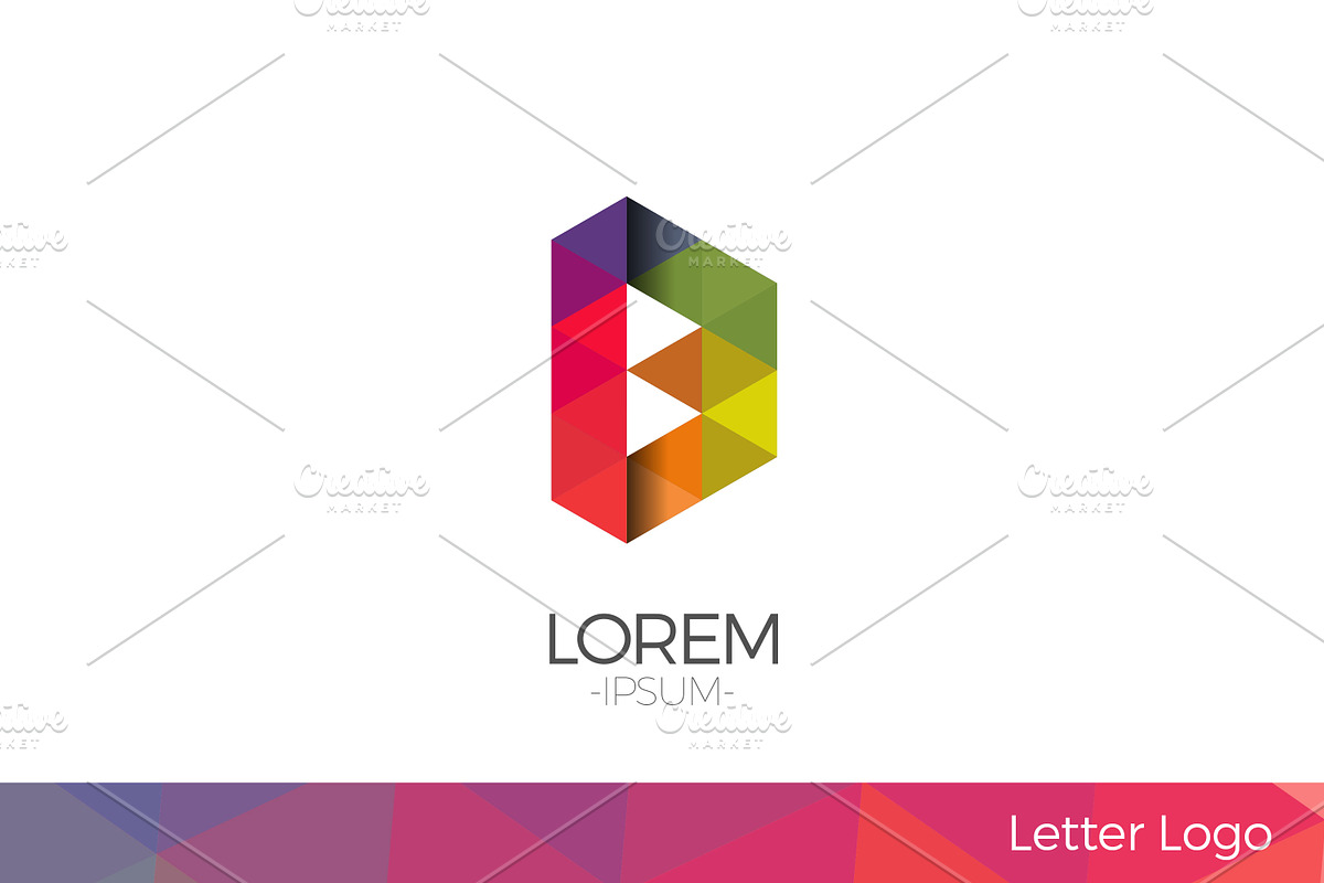 Letter B Vector Origami Logo icon., a Branding & Logo Template by Woo Graphics