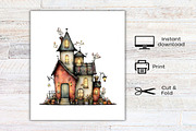 Whimsical Halloween Clipart, an Illustration by Canvas Craft (Thumbnail 8 of 8)