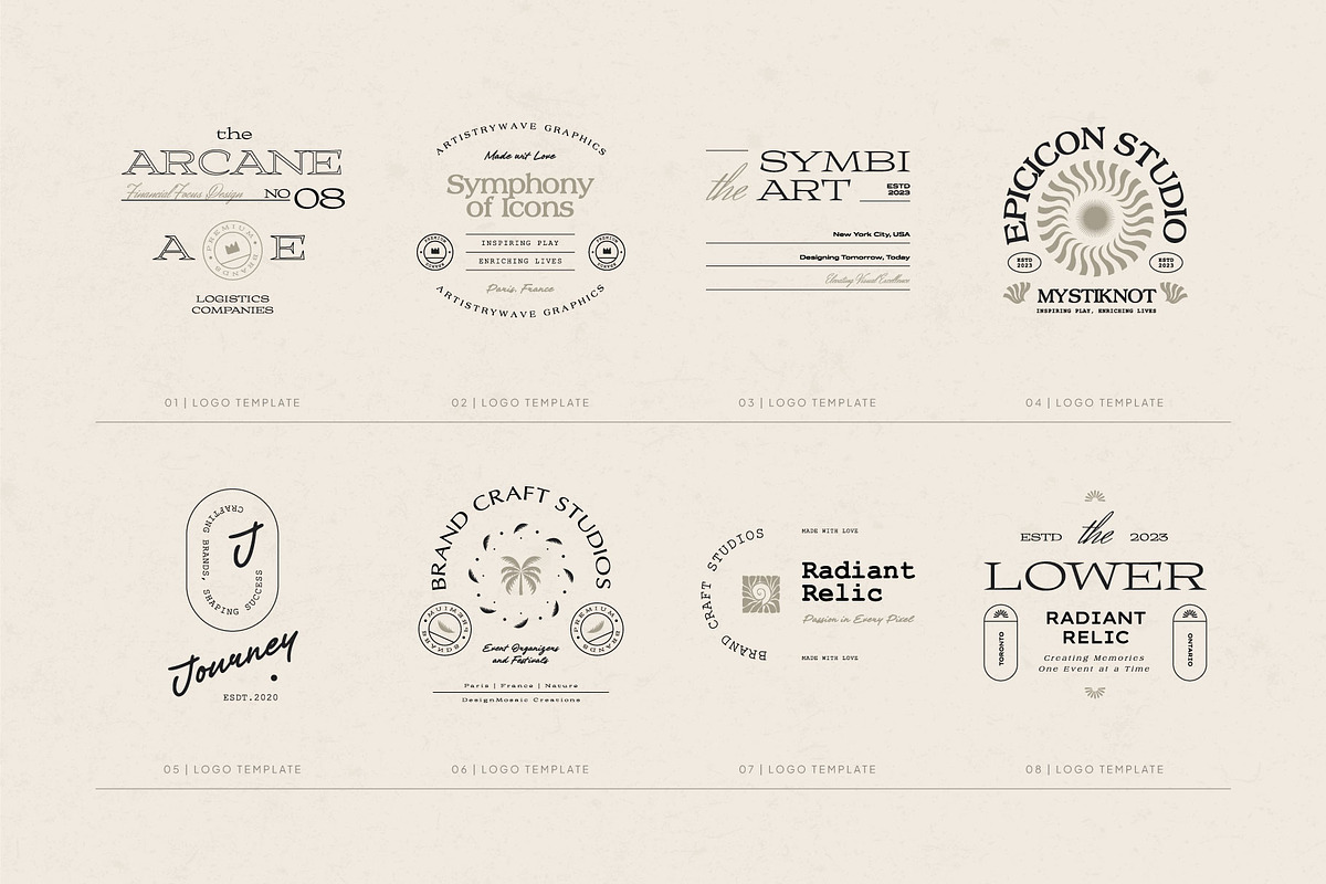 Groovy Floral | Logo Kit, a Branding & Logo Template by KetteCreate (Photo 5 of 22)