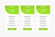 Clean Pricing Tables, a Templates & Theme by Youme Techworld (Thumbnail 4 of 6)