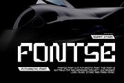 Fontse - Futuristic Font, a Sans Serif Font by Iqsiart Studio (Thumbnail 1 of 6)