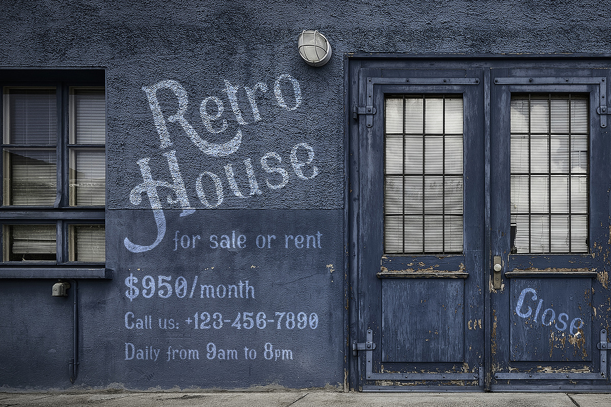 Vintage Chalk Font, a Script Font by OWPictures (Photo 3 of 5)